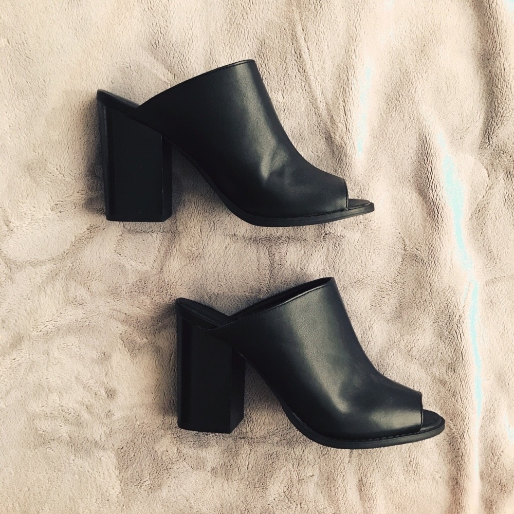Urban Outfitters Black Mules